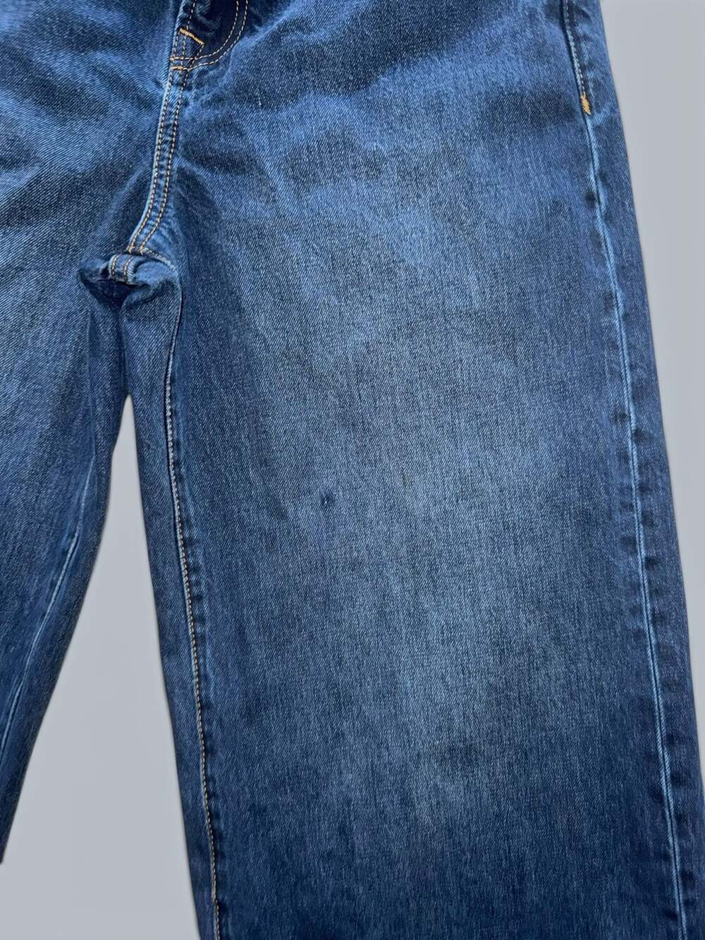Girlfriend Wide Leg Denim Jeans Dark Wash - Picture 2 of 8
